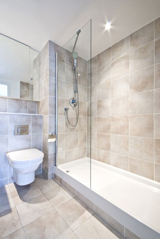 Contemporary Tile Shower